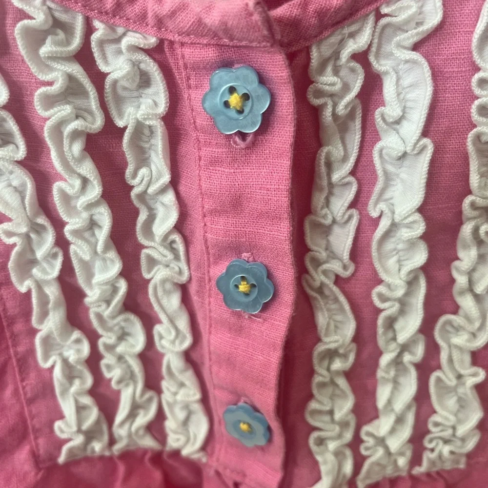 Matilda Jane Sleeveless Dress. Girl’s Sz-6 Pink | Ruffles | Dazzling Dream Dress
